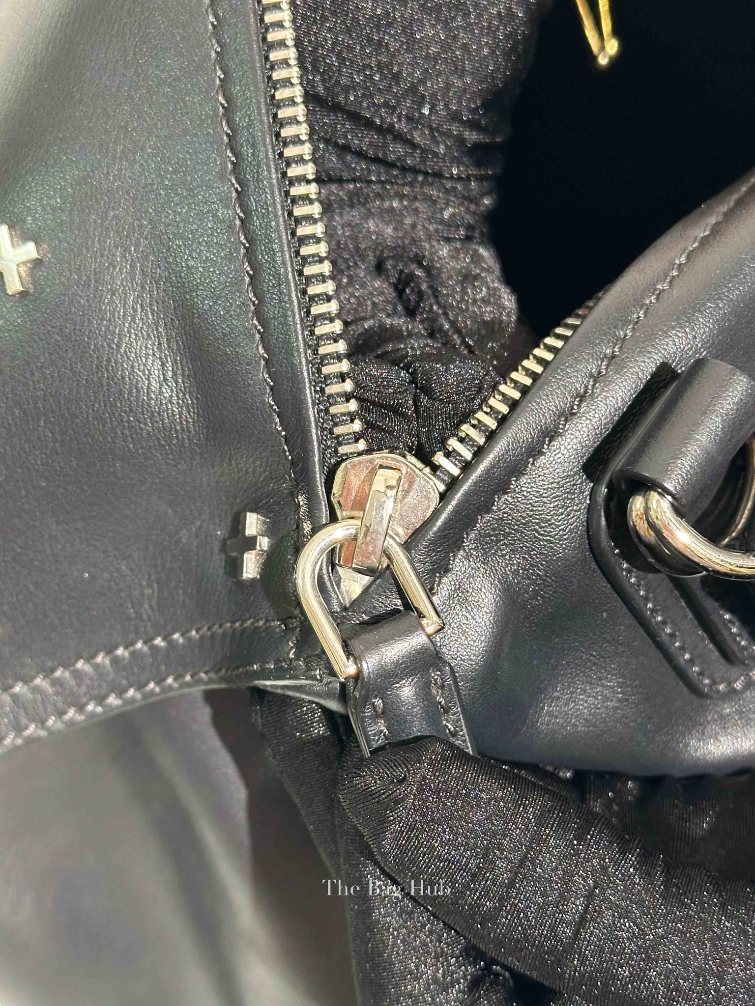 Givenchy Black Calfskin Cross Embellished Pandora Small Bag