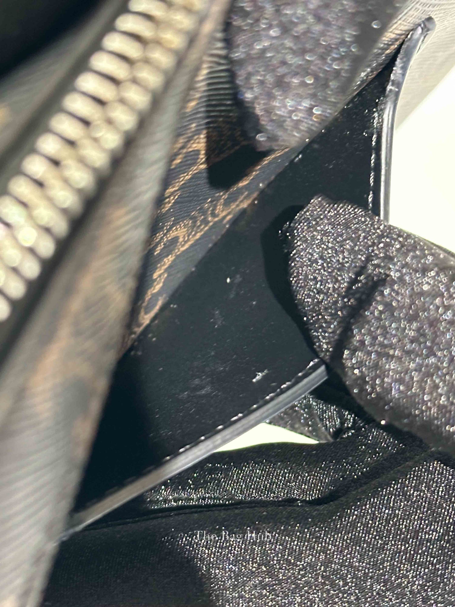 Celine Black Canvas/Calfskin Triomphe Messenger Small Bag
