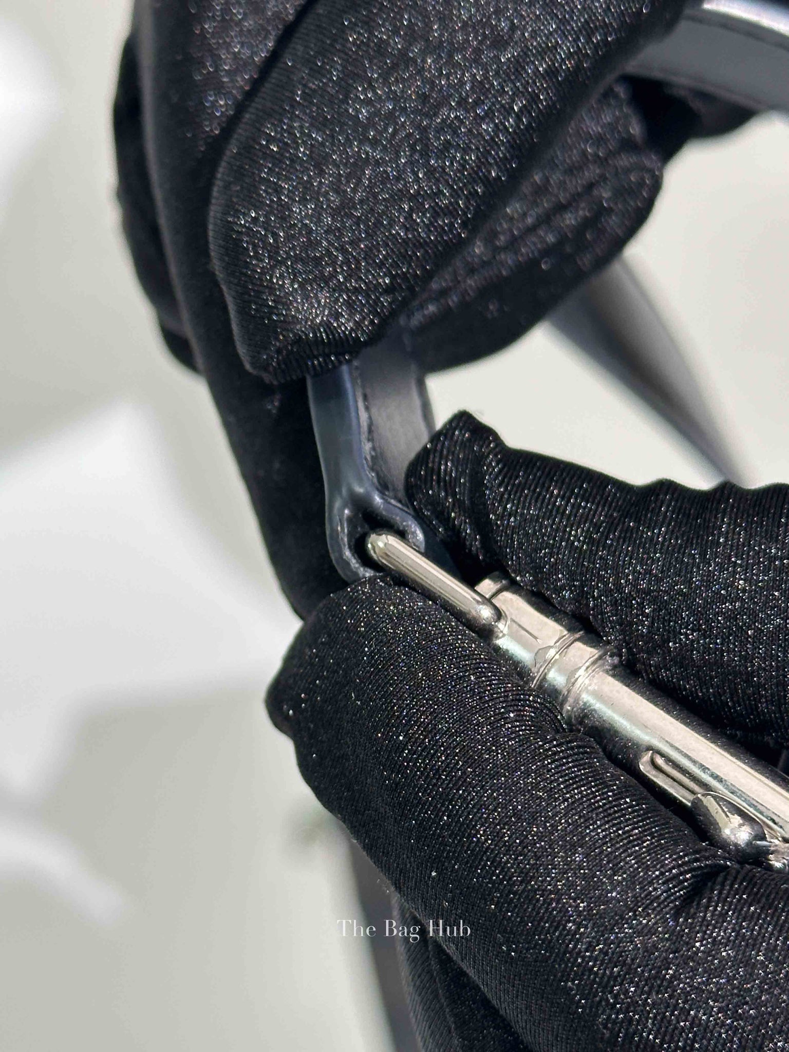 Celine Black Canvas/Calfskin Triomphe Messenger Small Bag