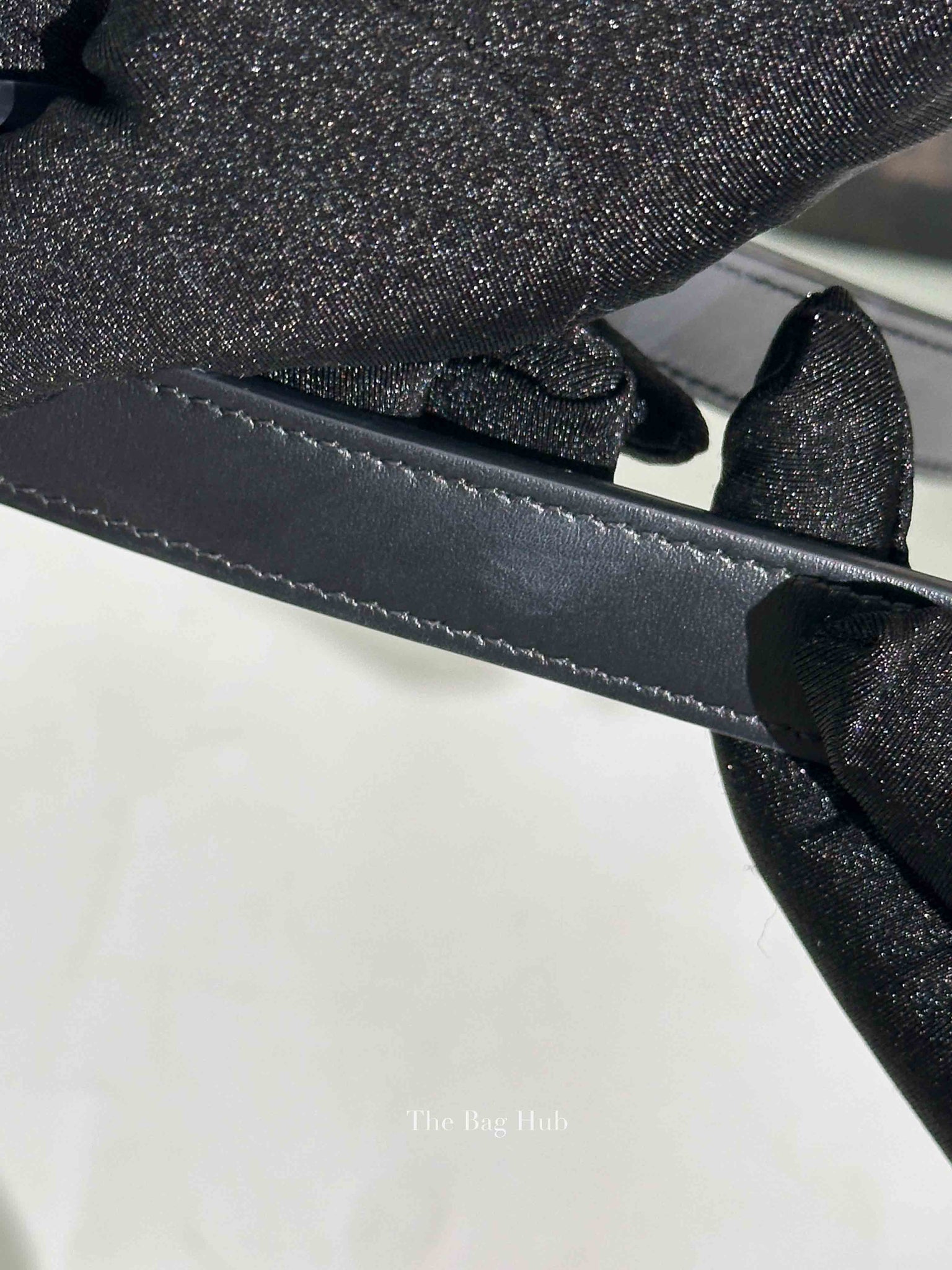 Celine Black Canvas/Calfskin Triomphe Messenger Small Bag