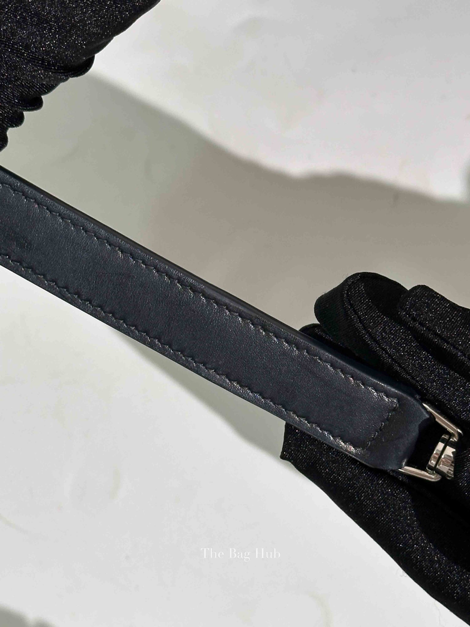 Celine Black Canvas/Calfskin Triomphe Messenger Small Bag