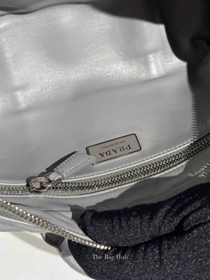 Prada Ardesia Nappa Antique Bauletto Two Way Bag 1BB099
