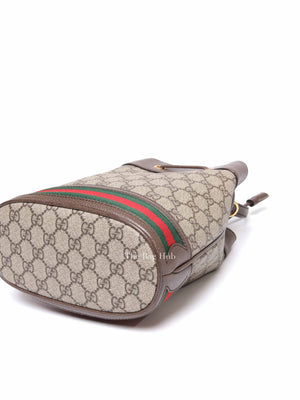 Gucci Beige/Ebony GG Supreme Canvas Ophidia Small Bucket Bag
