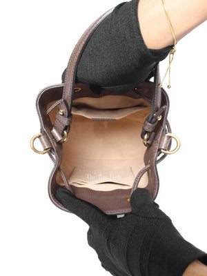 Gucci Beige/Ebony GG Supreme Canvas Ophidia Small Bucket Bag
