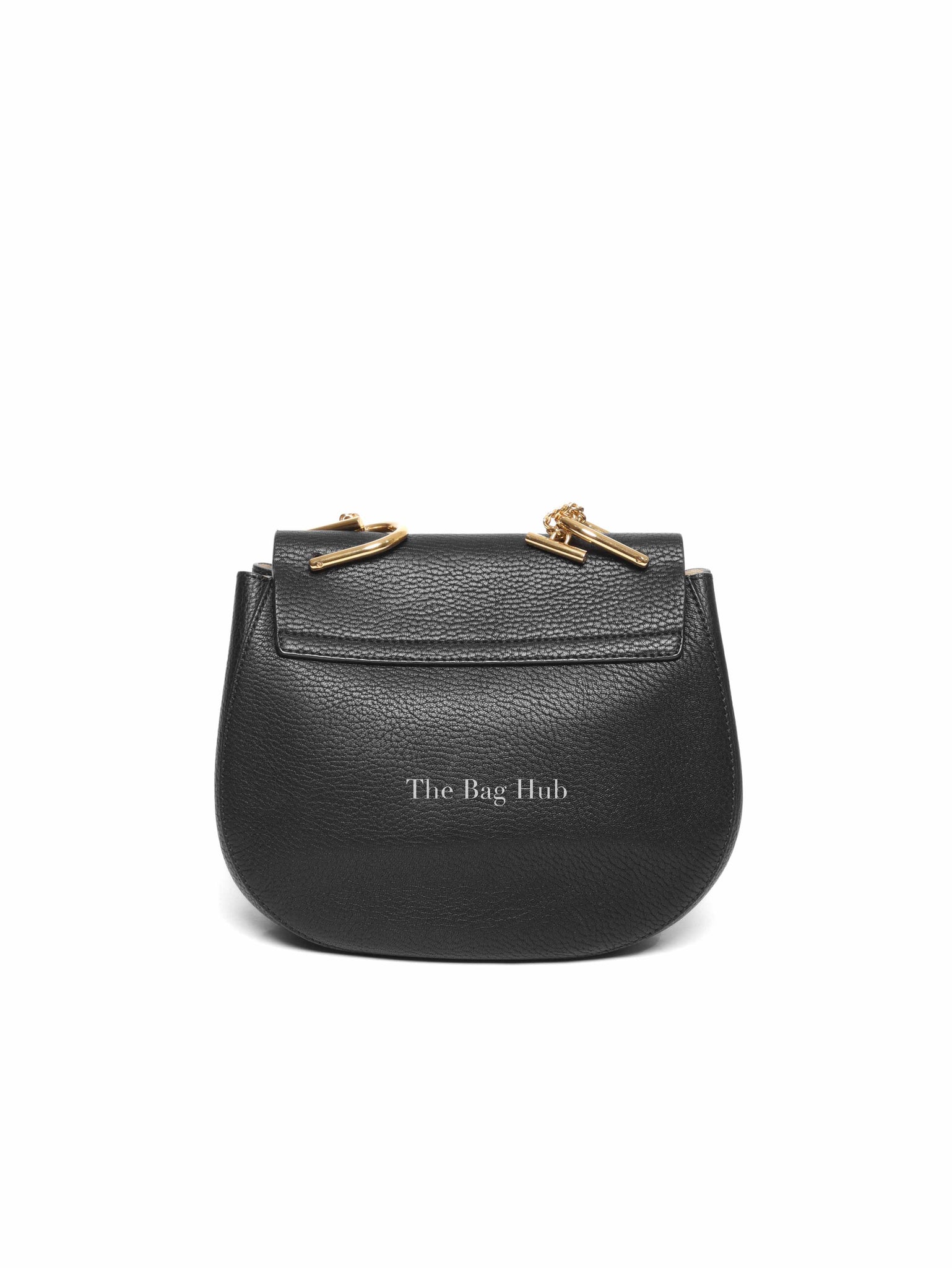 Chloe Black Pebbled Leather Drew Mini Bag