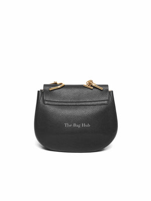 Chloe Black Pebbled Leather Drew Mini Bag