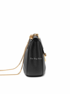 Chloe Black Pebbled Leather Drew Mini Bag
