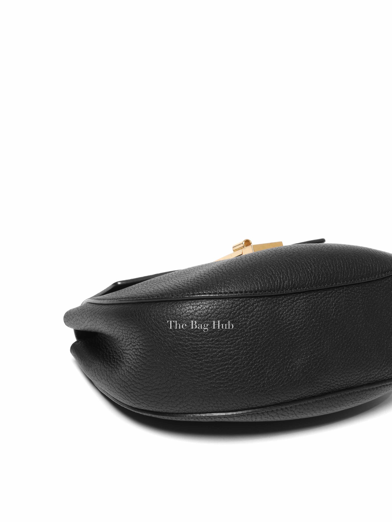 Chloe Black Pebbled Leather Drew Mini Bag
