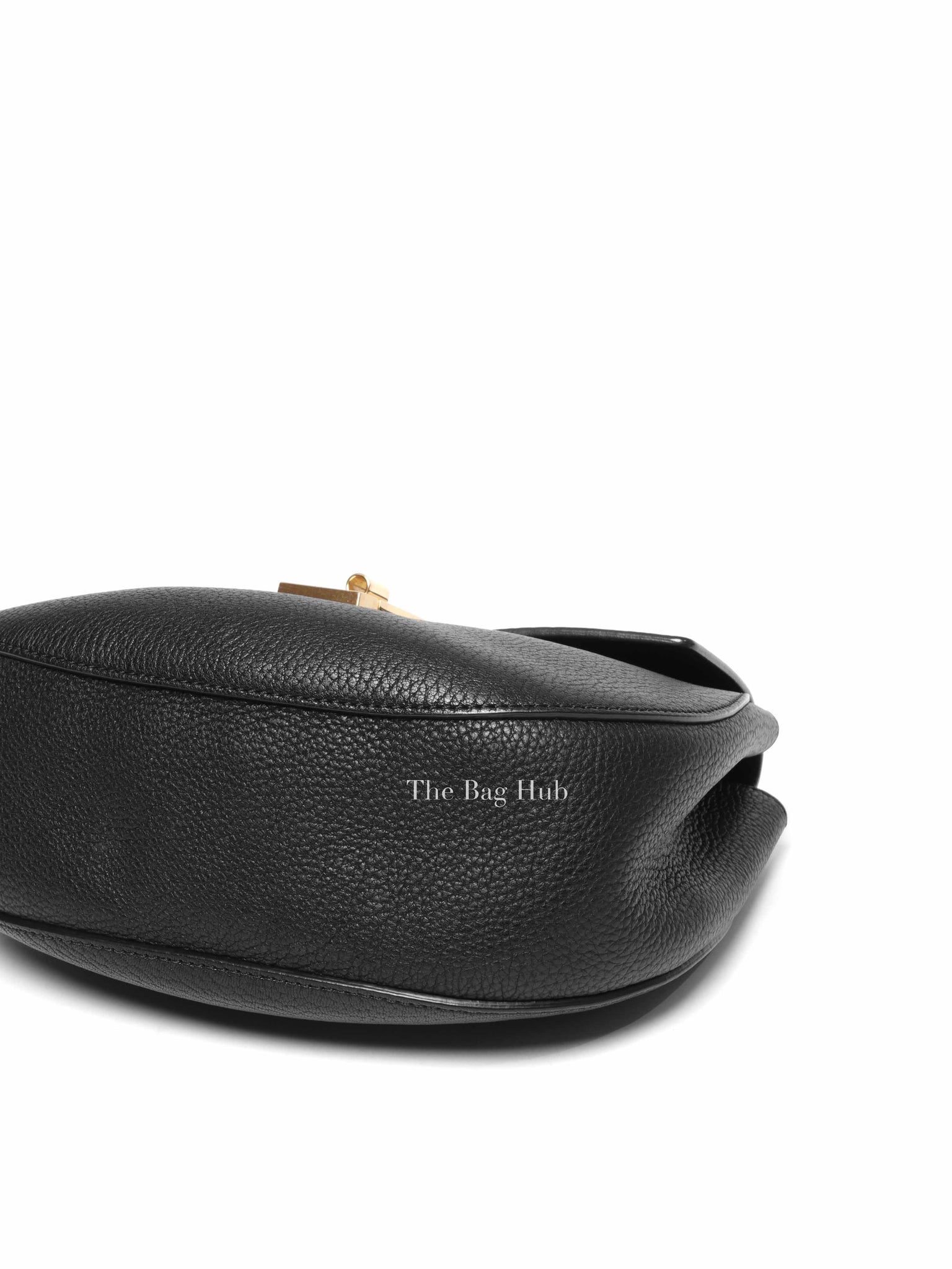 Chloe Black Pebbled Leather Drew Mini Bag