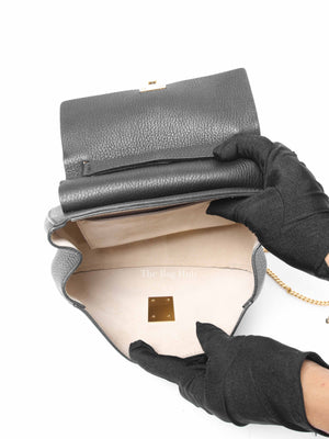 Chloe Black Pebbled Leather Drew Mini Bag