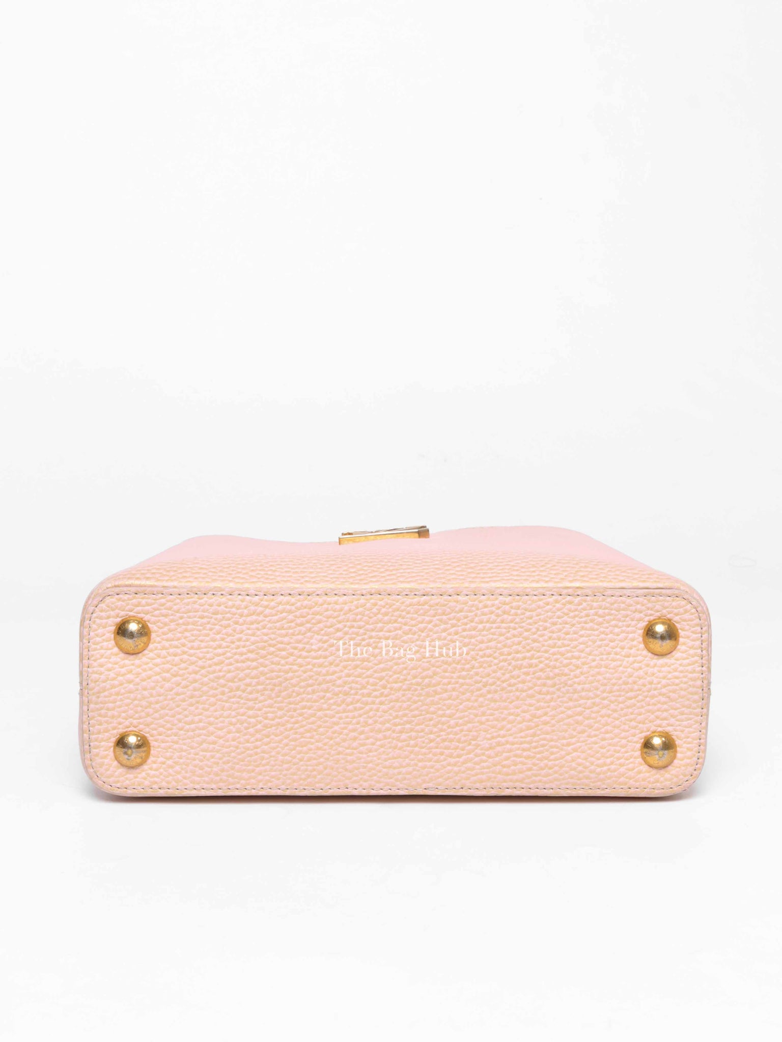Louis Vuitton Metallic Pink Yellow Leather Seashell Capucines BB Bag