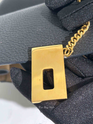 Chloe Black Pebbled Leather Drew Mini Bag