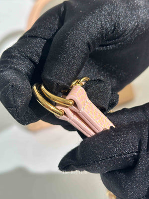Louis Vuitton Metallic Pink Yellow Leather Seashell Capucines BB Bag