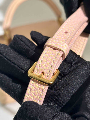 Louis Vuitton Metallic Pink Yellow Leather Seashell Capucines BB Bag
