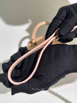 Louis Vuitton Metallic Pink Yellow Leather Seashell Capucines BB Bag