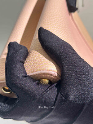 Louis Vuitton Metallic Pink Yellow Leather Seashell Capucines BB Bag