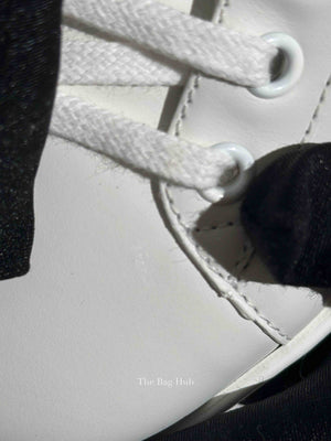 Gucci White Leather Gucci Band Embroidery Ace Low-Top Sneakers Size 8.5