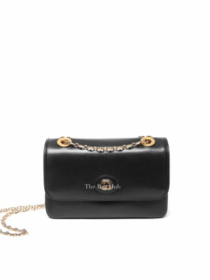 Gucci Black Leather Marina Shoulder Bag