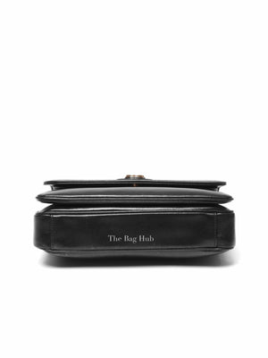 Gucci Black Leather Marina Shoulder Bag