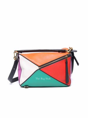Loewe Multicolor Leather Rainbow Puzzle Medium Bag