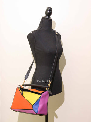 Loewe Multicolor Leather Rainbow Puzzle Medium Bag