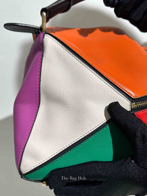 Loewe Multicolor Leather Rainbow Puzzle Medium Bag
