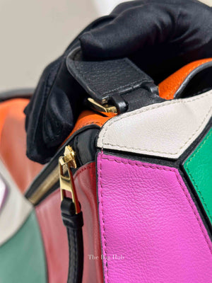 Loewe Multicolor Leather Rainbow Puzzle Medium Bag