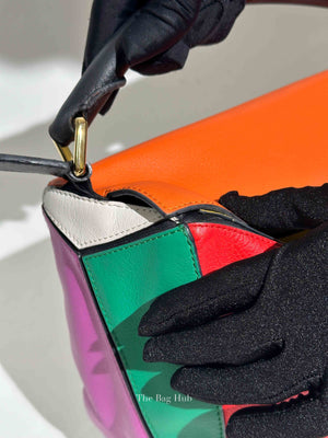 Loewe Multicolor Leather Rainbow Puzzle Medium Bag
