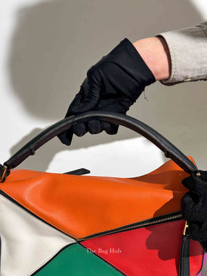 Loewe Multicolor Leather Rainbow Puzzle Medium Bag
