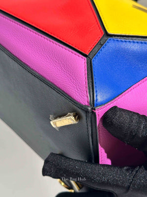 Loewe Multicolor Leather Rainbow Puzzle Medium Bag