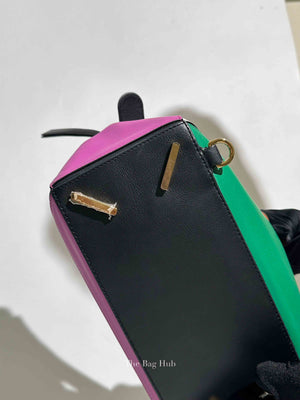 Loewe Multicolor Leather Rainbow Puzzle Medium Bag