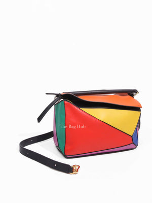 Loewe Multicolor Leather Rainbow Puzzle Medium Bag