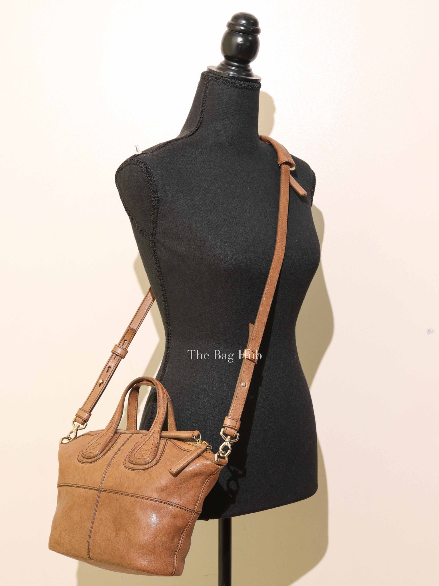 Givenchy Cinnamon Lambskin Leather Micro Nightingale Bag