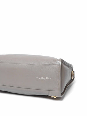 Balenciaga Gray Leather Metallic Edge City Bag GHW