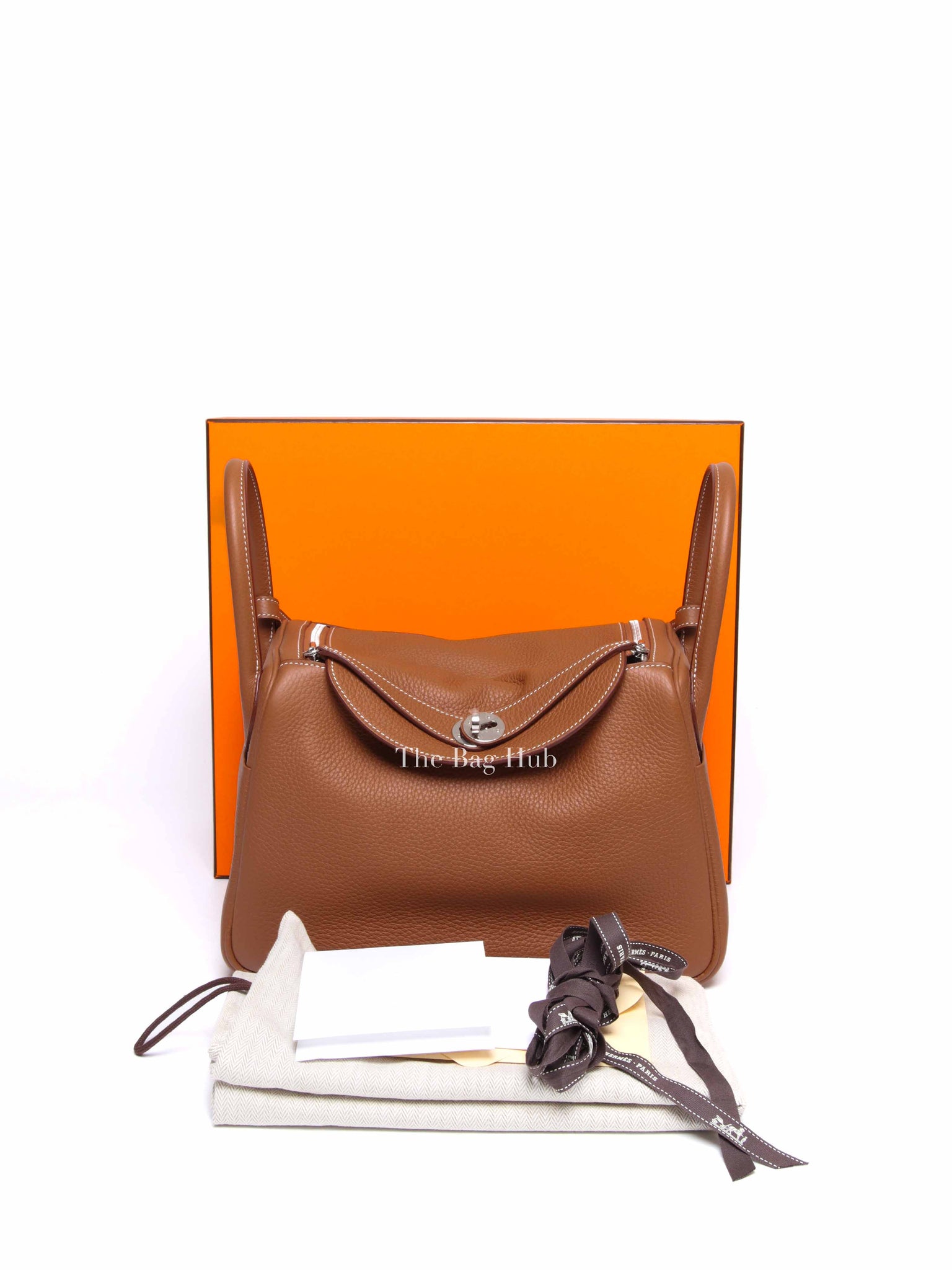 Hermes Gold Clemence Lindy 30 Bag PHW