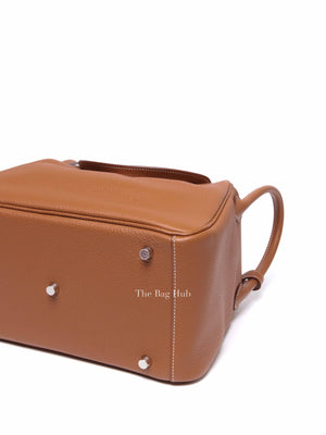Hermes Gold Clemence Lindy 30 Bag PHW