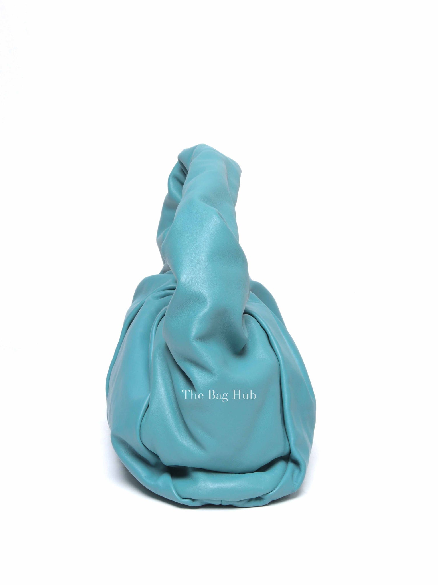 Bottega Veneta Teal Blue Leather The Pouch Shoulder Bag