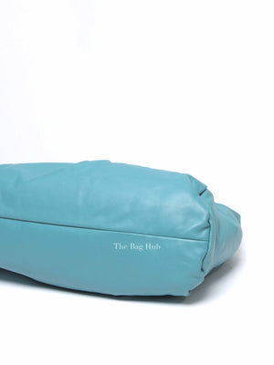 Bottega Veneta Teal Blue Leather The Pouch Shoulder Bag