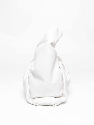 Bottega Veneta White Leather The Pouch Shoulder Bag