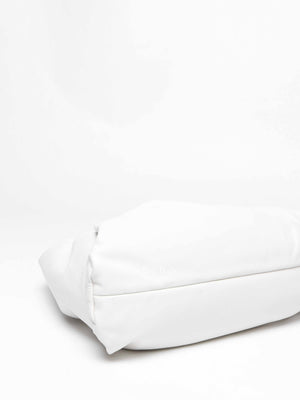 Bottega Veneta White Leather The Pouch Shoulder Bag