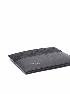 Gucci Black/Gray Cut-out Interlocking G Coin Wallet