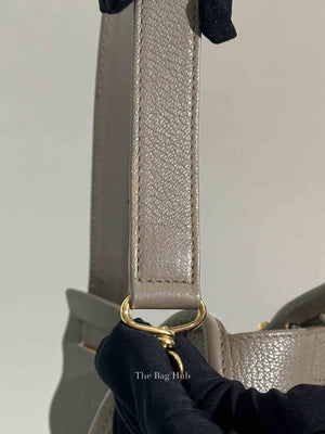 Balenciaga Gray Leather Metallic Edge City Bag GHW
