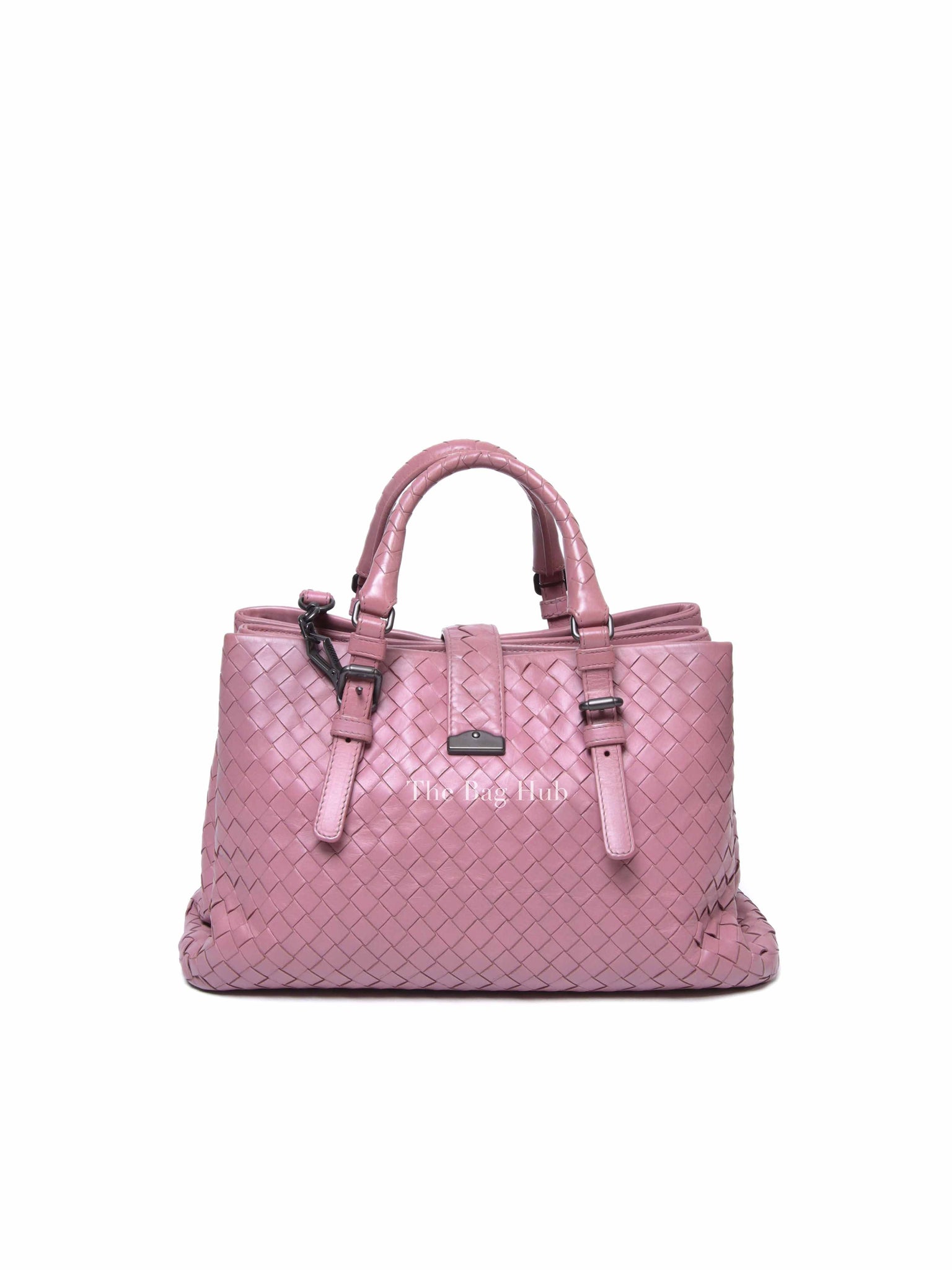 Bottega Veneta Old Rose Intrecciato Roma Small 2way Bag