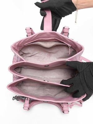 Bottega Veneta Old Rose Intrecciato Roma Small 2way Bag
