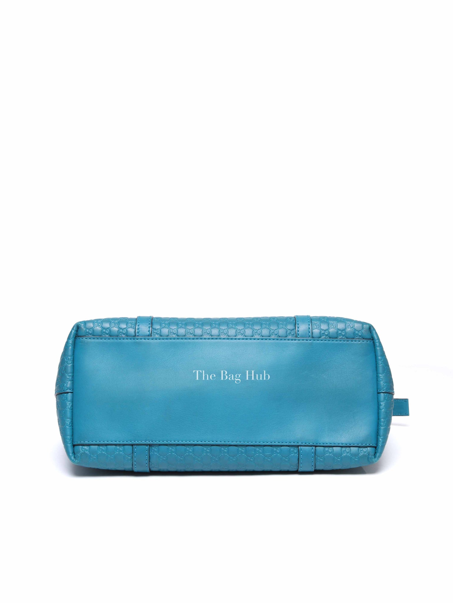 Gucci Blue Leather Micro Guccissima Convertible Satchel Small Handle Bag