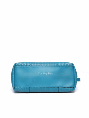 Gucci Blue Leather Micro Guccissima Convertible Satchel Small Handle Bag