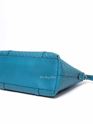 Gucci Blue Leather Micro Guccissima Convertible Satchel Small Handle Bag
