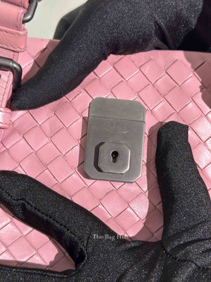 Bottega Veneta Old Rose Intrecciato Roma Small 2way Bag