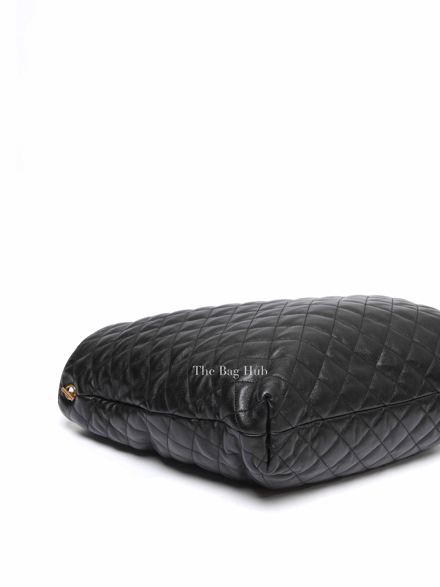 Saint Laurent Black Quilted Lambskin Icare Maxi Shopping Bag