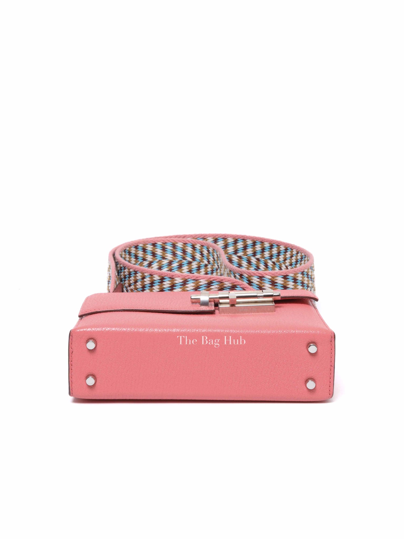 Hermes Rose Azalea Chevre Verrou Mini Bag PHW